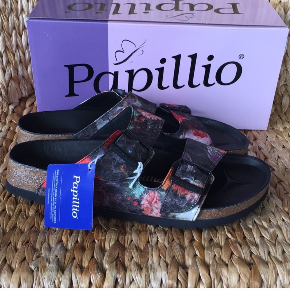 🚫SOLDonM🚫NIB Birkenstock Arizona Floral Papillo